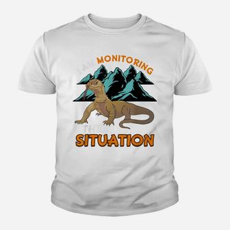 Funny Pet Monitor Lizard Gift Humor Graphic Reptile Youth T-shirt | Crazezy AU