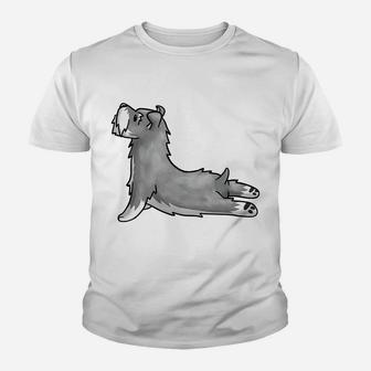 Funny Schnauzer Yoga Cute Dog Gift Tee Youth T-shirt | Crazezy CA