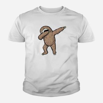 Funny Sloth Dabbing Dance Gift Premium Youth T-shirt | Crazezy