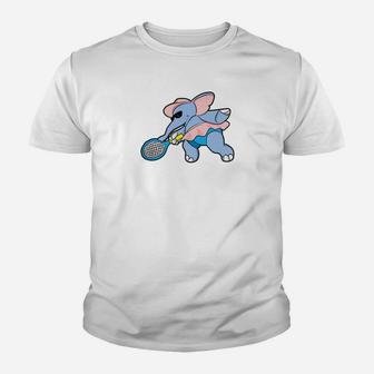 Funny Tennis Playing Elephant For Tennis Player Gift Youth T-shirt | Crazezy AU