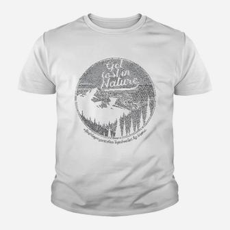Get Lost In Nature Funny Camping Summer Vacay Campfire Youth T-shirt | Crazezy UK
