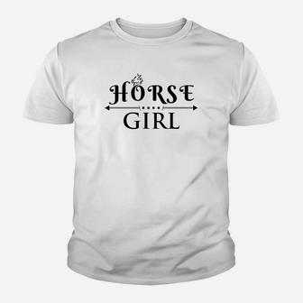 Horse Girl I Love My Horses Racing Riding Gift Youth T-shirt | Crazezy CA