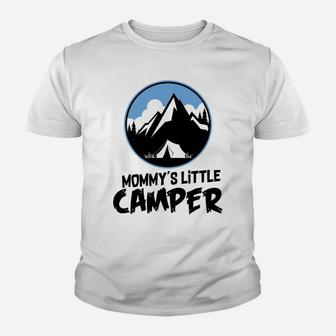 Kids Camping Boys Girls Mommys Little Camper Tee Youth T-shirt | Crazezy UK