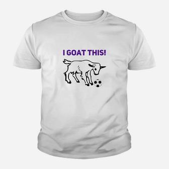 Kids Cool Goat Soccer Funny Premium Uniform Boys Girls Youth T-shirt | Crazezy DE