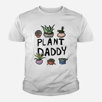 Mens Plant Daddy, Funny Gardening Youth T-shirt | Crazezy