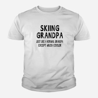 Mens Skiing Grandpa Fathers Day Gifts Grandpa Mens Youth T-shirt | Crazezy