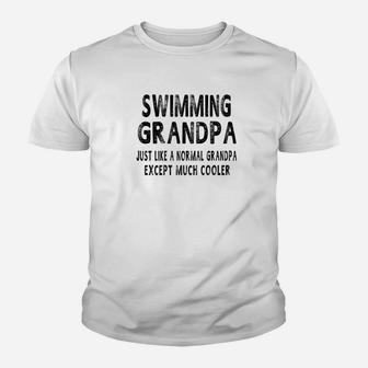 Mens Swimming Grandpa Fathers Day Gifts Grandpa Mens Youth T-shirt | Crazezy