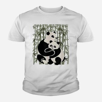 Mom, Dad And Baby Panda Bear Gift T Shirt, Family Panda Wear Youth T-shirt | Crazezy