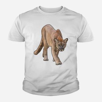 Mountain Lion Inspired Hunting Youth T-shirt | Crazezy