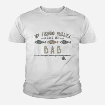 My Fishing Buddies Call Me Dad Cute Fathers Day Gift Youth T-shirt | Crazezy AU