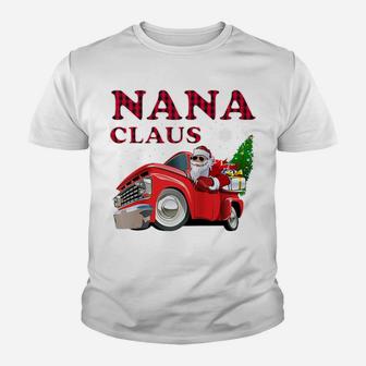 Nana Claus Truck Christmas Apparel 2019 Chistmas Costume Raglan Baseball Tee Youth T-shirt | Crazezy DE