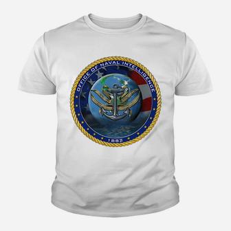 Office Of Naval Intelligence Oni Navy Military Veteran Patch Youth T-shirt | Crazezy