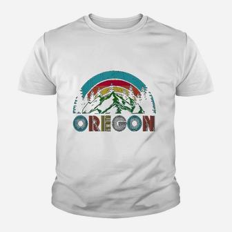 Oregon Mountains Outdoor Camping Hiking Gift Youth T-shirt | Crazezy