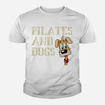Pilates And Dogs Owner Lover Mom Instructor Teacher Youth T-shirt | Crazezy