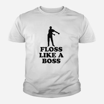 Poster Foundry Floss Like A Boss Dance Silhouette Youth T-shirt | Crazezy