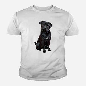 Pug Shirt For Dog Mom Dad Gift Idea Funny Cute Black Pug Youth T-shirt | Crazezy