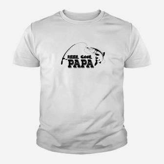 Reel Cool Papa For Birthday Or Fishing Gift Youth T-shirt | Crazezy UK
