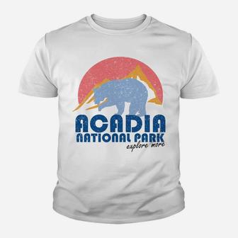 Retro Acadia National Park Maine Vintage Gift Youth T-shirt | Crazezy AU