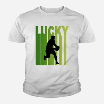St Patricks Day Lucky Rugby Funny Sport Lovers Gift Youth T-shirt | Crazezy