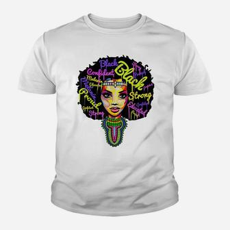 Strong African Queen Shirts For Women - Proud Black History Youth T-shirt | Crazezy