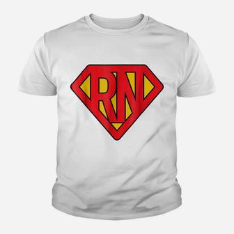 Super Nurse RN Superhero Registered Nurse Hero Youth T-shirt | Crazezy