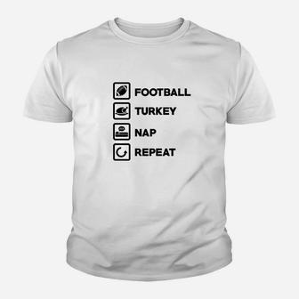 Thanksgiving Party Football Turkey Nap Funny Men Gift Youth T-shirt | Crazezy