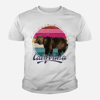 USA Californian Summer Bear Animal Cali Retro California Youth T-shirt | Crazezy AU