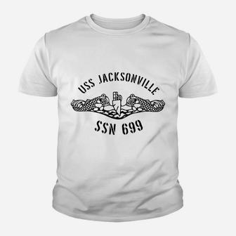 Uss Jacksonville Ssn 699 Submarine Badge Vintage Youth T-shirt | Crazezy AU