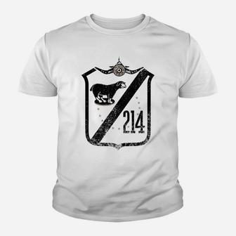Vintage Black WW2 Squadron Patch VMA 214 Black Sheep Youth T-shirt | Crazezy UK
