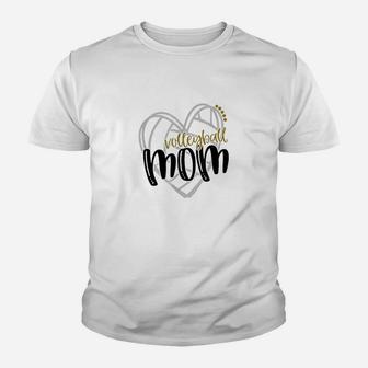 Volleyball Mom Volleyball Heart Cute Design Youth T-shirt | Crazezy