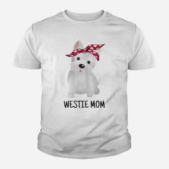 Westie Mom West Highland White Terrier Dog Lovers Gift Youth T-shirt | Crazezy DE