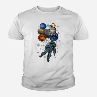 Womens Astronaut Space Spaceman Moon Mars Planets Perfect Gift Idea Youth T-shirt | Crazezy
