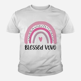 Womens Blessed Vovo Grandma Mother's Day Portuguese Grandmother Youth T-shirt | Crazezy AU