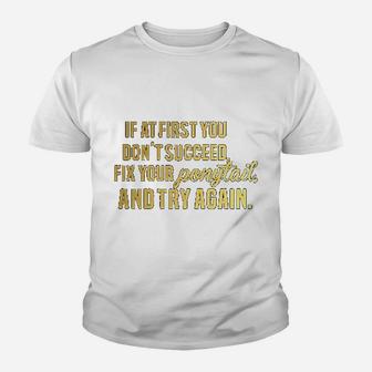 Workout Motivational Saying Fitness Gym Youth T-shirt | Crazezy