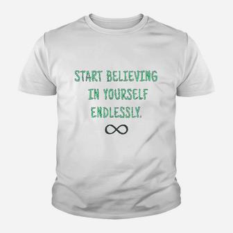 Yoga Believe In Yourself Chakra Soul Endless Sign Youth T-shirt | Crazezy UK