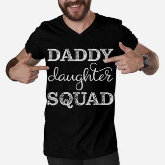 Dad Daughter Matching Gift Group Father Cute Daddy's Girl Men V-Neck Tshirt | Crazezy