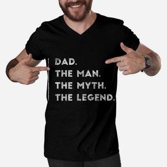 Gifts For Dad Birthday Funny From Son Daughter Cool Men V-Neck Tshirt | Crazezy UK