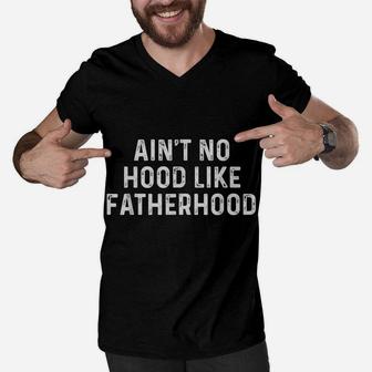 Mens New Daddy Fathers Day Gifts Step Dad From Wife Baby Son Kids Men V-Neck Tshirt | Crazezy AU