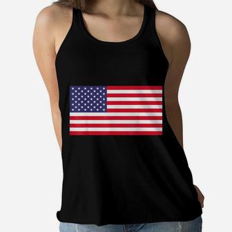 American Flag T Shirt Usa Patriotic For Us Men Women Kids Women Flowy Tank | Crazezy