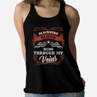 BLACKBURN Blood Runs Through My Veins Shirt Youth Kid 1T5d Women Flowy Tank | Crazezy CA