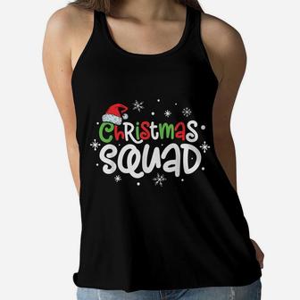 Christmas Squad Family Matching Pajamas Xmas Boys Kids Santa Women Flowy Tank | Crazezy