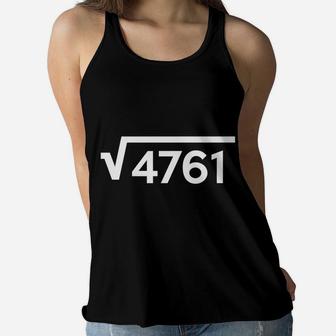 Funny Math Problem Square Root Of 4761 Not Maths For Kids Women Flowy Tank | Crazezy