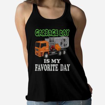 Garbage Day Kids Boys Girls Design & Trash Truck Recycling Women Flowy Tank | Crazezy CA