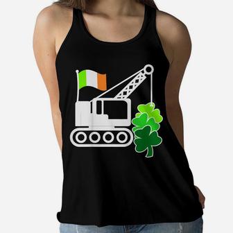 Kids St Patricks Day Funny Gift For Truck Lover Little Boys Baby Women Flowy Tank | Crazezy