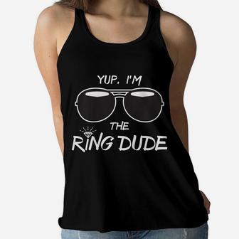 Kids Yup I'm The Ring Dude - Funny Kids Ring Bearer Tshirt Women Flowy Tank | Crazezy DE