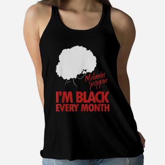 Melanin Black Girl Magic Shirt Melanin Poppin AF Women Flowy Tank | Crazezy UK