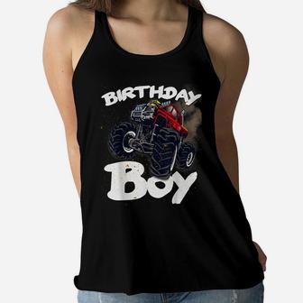 Monster Truck T Shirt Funny Birthday Boy Gift Women Flowy Tank | Crazezy UK