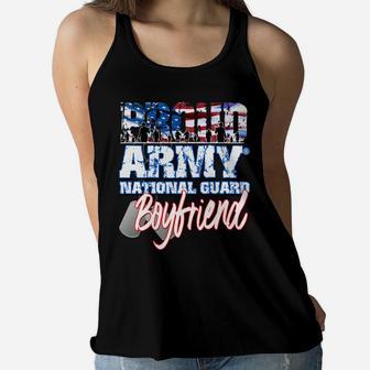 Proud Patriotic Army National Guard Boyfriend Usa Flag Men Sweatshirt Women Flowy Tank | Crazezy
