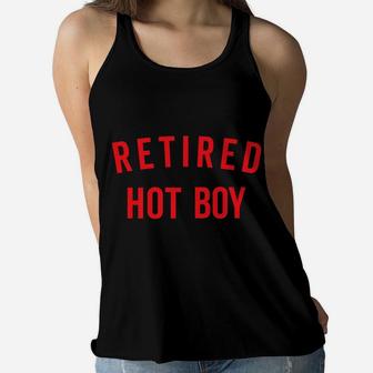 Retired Hot Boy Women Flowy Tank | Crazezy