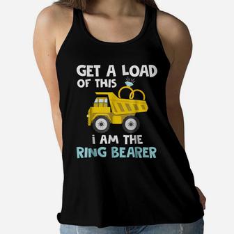 Wedding Shirts Ring Bearer Funny Truck Shirts Boys Men Gifts Women Flowy Tank | Crazezy